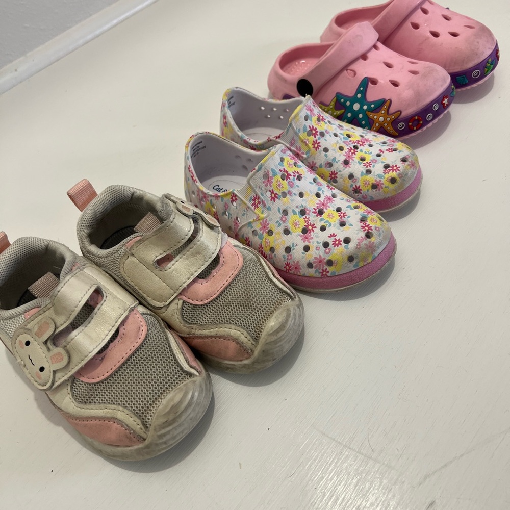 Pink and Cream Kids Shoes